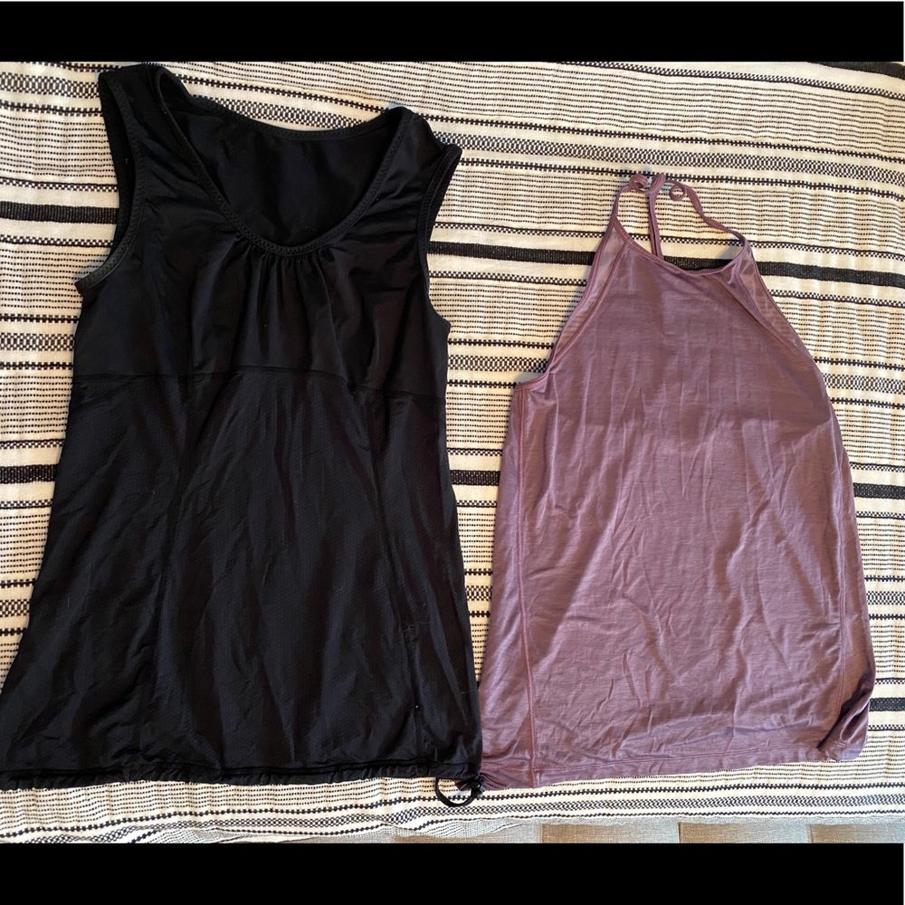Two lululemon tanks.